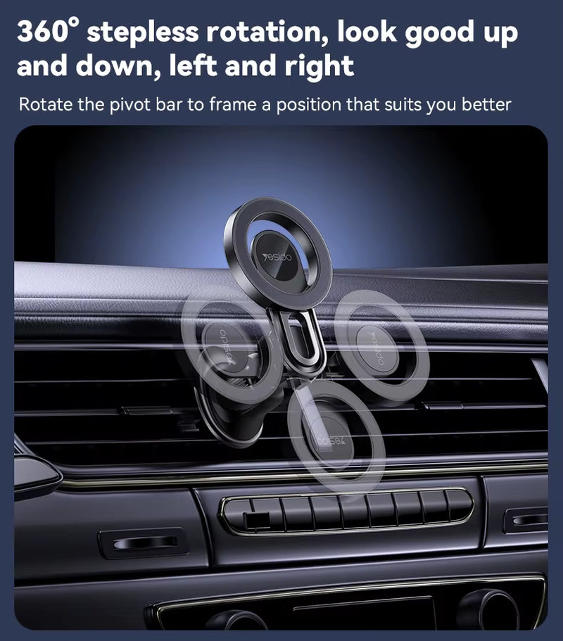 Magnetic Phone Holder Car Air Vent Mount 360 Rotataion for Magsafe