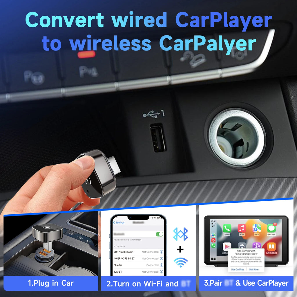 2 in 1 Wireless Carplay Adapter
